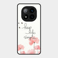 Keep Life Simple Glossy Metal Case Cover For Redmi Note 14 Pro Plus 5G