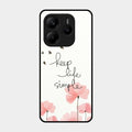 Keep Life Simple Glossy Metal Case Cover For Redmi Note 14 Se 5G