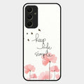 Keep Life Simple Glossy Metal Case Cover For Samsung Galaxy A34 5G