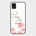 Keep Life Simple Glossy Metal Case Cover For Samsung Galaxy F14 5G