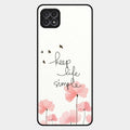 Keep Life Simple Glossy Metal Case Cover For Samsung Galaxy F42 5G