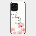 Keep Life Simple Glossy Metal Case Cover For Samsung Galaxy M33 5G