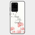 Keep Life Simple Glossy Metal Case Cover For Samsung Galaxy S20 Ultra