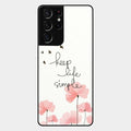 Keep Life Simple Glossy Metal Case Cover For Samsung Galaxy S21 Ultra
