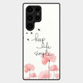 Keep Life Simple Glossy Metal Case Cover For Samsung Galaxy S24 Ultra 5G
