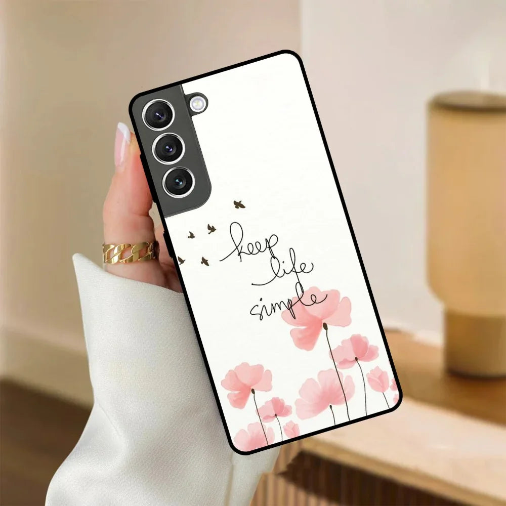 Keep Life Simple Glossy Metal Case Cover For Samsung - ShopOnCliQ