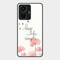 Keep Life Simple Glossy Metal Case Cover For Vivo T1 44W 4G