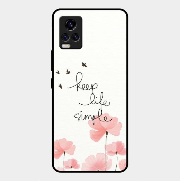 Keep Life Simple Glossy Metal Case Cover For Vivo V20 Pro 5G
