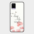 Keep Life Simple Glossy Metal Case Cover For Vivo V20