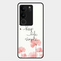 Keep Life Simple Glossy Metal Case Cover For Vivo V29 Pro 5G