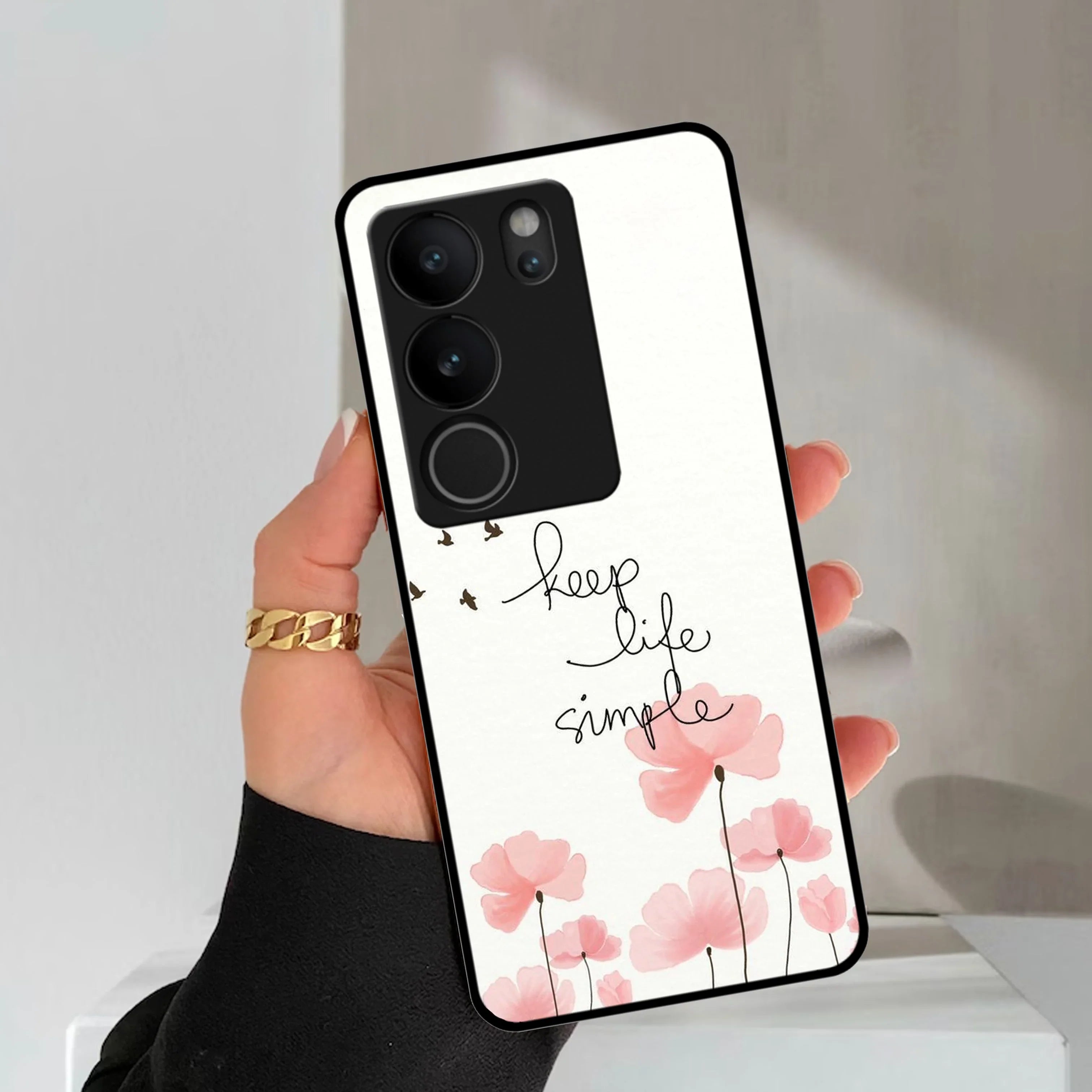 Keep Life simple Glossy Metal Case Cover For Vivo - ShopOnCliQ