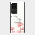 Keep Life Simple Glossy Metal Case Cover For Vivo V30 Pro 5G