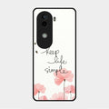 Keep Life Simple Glossy Metal Case Cover For Vivo V40E 5G