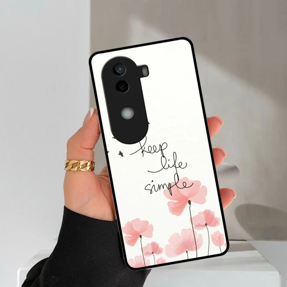 Keep Life simple Glossy Metal Case Cover For Vivo - ShopOnCliQ