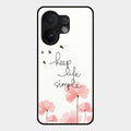 Keep Life Simple Glossy Metal Case Cover For Vivo V60 5G