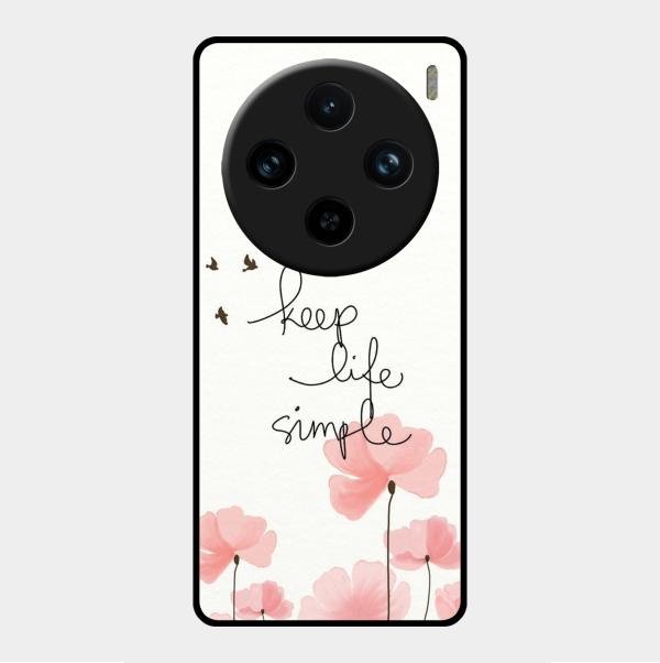 Keep Life Simple Glossy Metal Case Cover For Vivo X100 Pro 5G