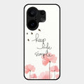 Keep Life Simple Glossy Metal Case Cover For Vivo X200 Fe 5G