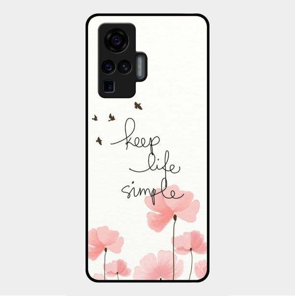 Keep Life Simple Glossy Metal Case Cover For Vivo X50 Pro 5G