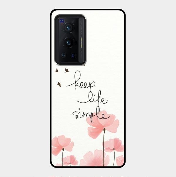 Keep Life Simple Glossy Metal Case Cover For Vivo X70 Pro 5G