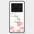 Keep Life Simple Glossy Metal Case Cover For Vivo X80 5G