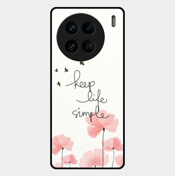 Keep Life Simple Glossy Metal Case Cover For Vivo X90 Pro 5G