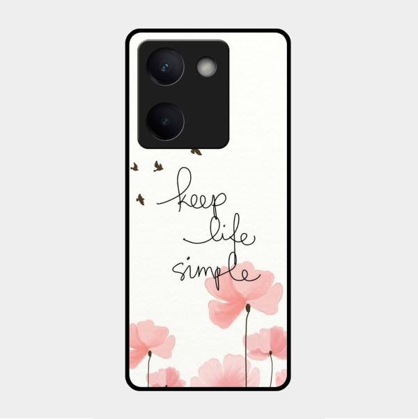Keep Life Simple Glossy Metal Case Cover For Vivo Y200 Pro 5G