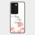 Keep Life Simple Glossy Metal Case Cover For Vivo Y200E 5G
