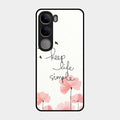 Keep Life Simple Glossy Metal Case Cover For Vivo Y300 5G