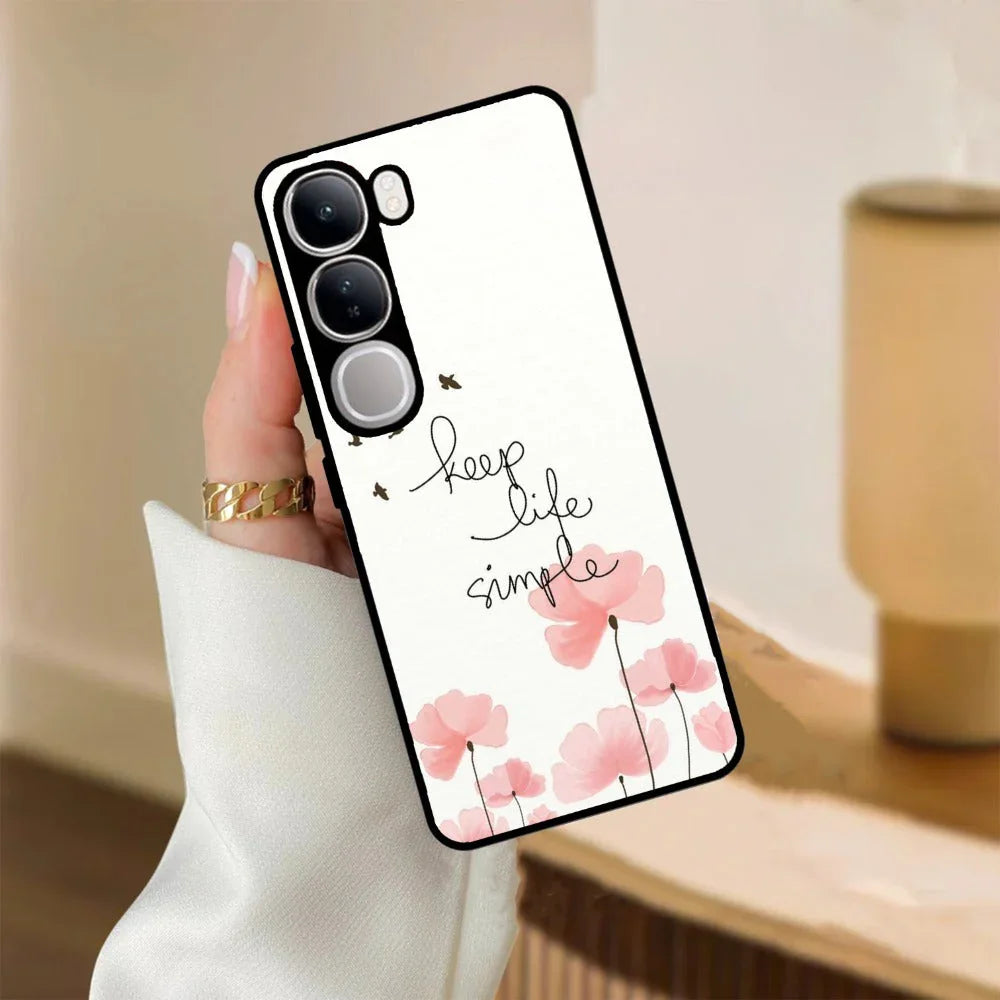 Keep Life simple Glossy Metal Case Cover For Vivo - ShopOnCliQ