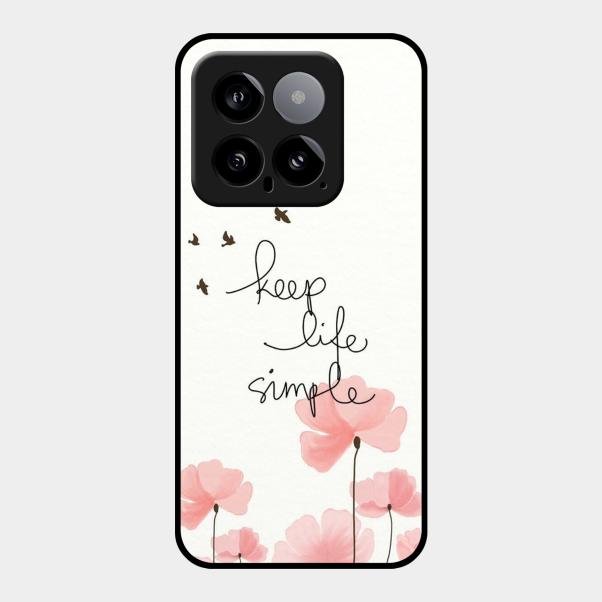 Keep Life Simple Glossy Metal Case Cover For Xiaomi 14 5G