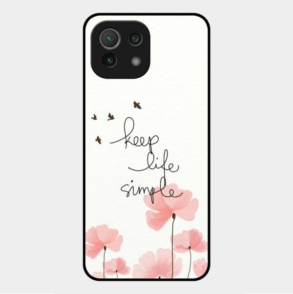 Keep Life Simple Glossy Metal Case Cover For Xiaomi Mi 11 Lite
