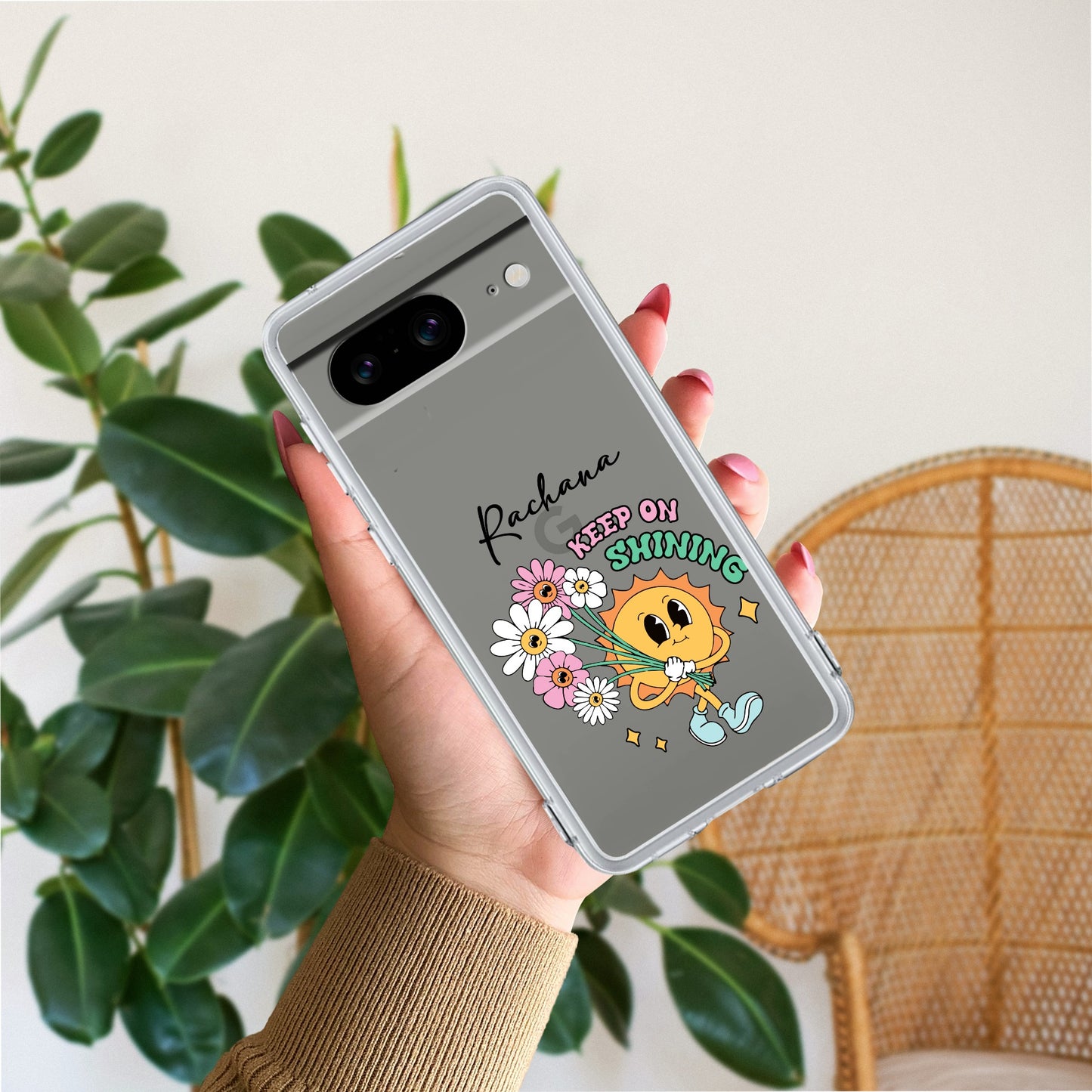 Keep Shining Customize Transparent Silicon Case For Google