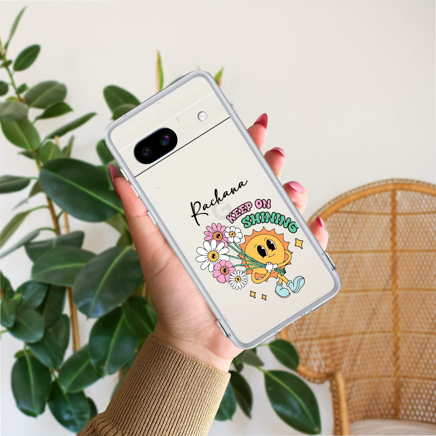 Keep Shining Customize Transparent Silicon Case For Google