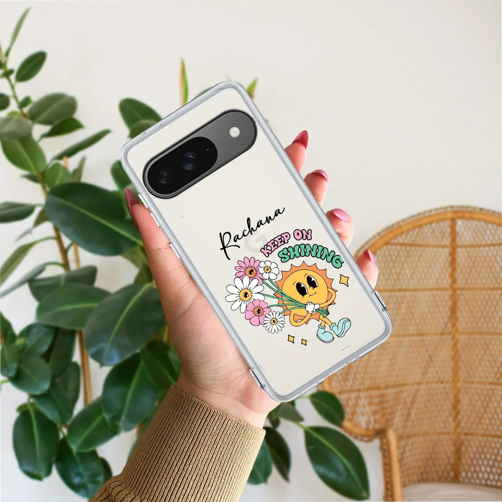 Keep Shining Customize Transparent Silicon Case For Google Pixel 10 Pro