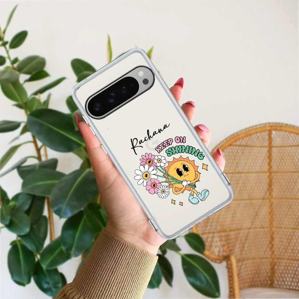Keep Shining Customize Anti Yellow Case For Google Pixel 9 Pro XL