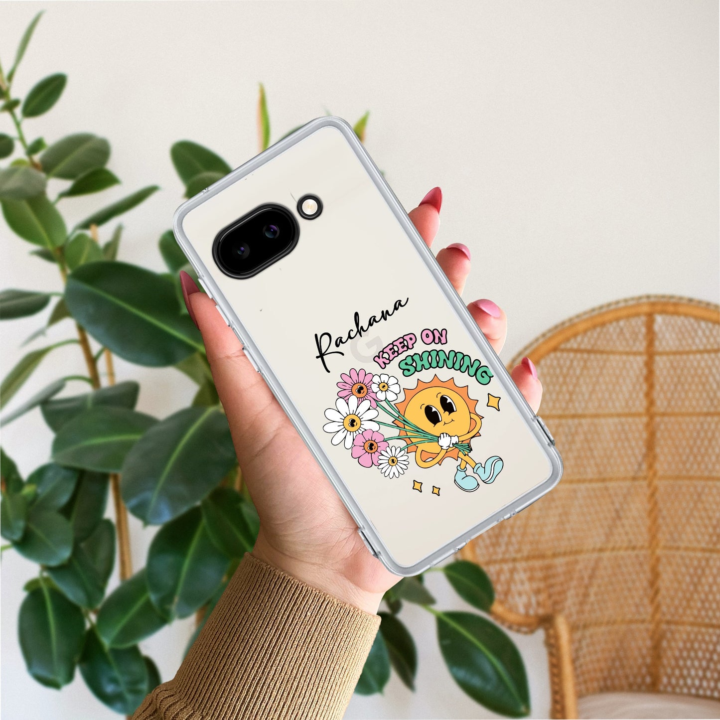 Keep Shining Customize Transparent Silicon Case For Google