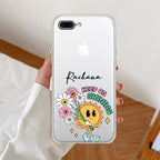 Keep Shining Customize Anti Yellow Clear Case For iPhone 7 Plus / iPhone 8 Plus