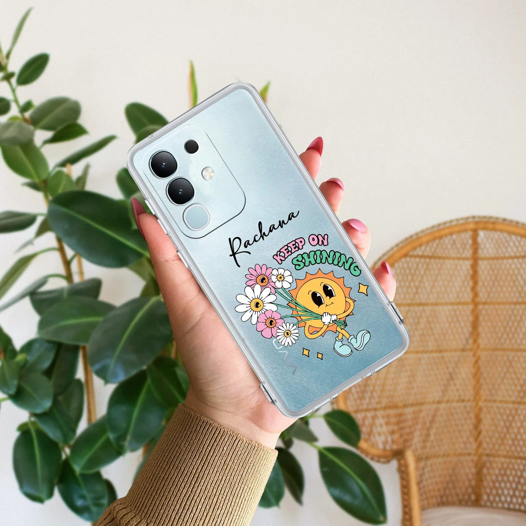 Keep Shining Customize Transparent Silicon Case For iQOO Z7 5G