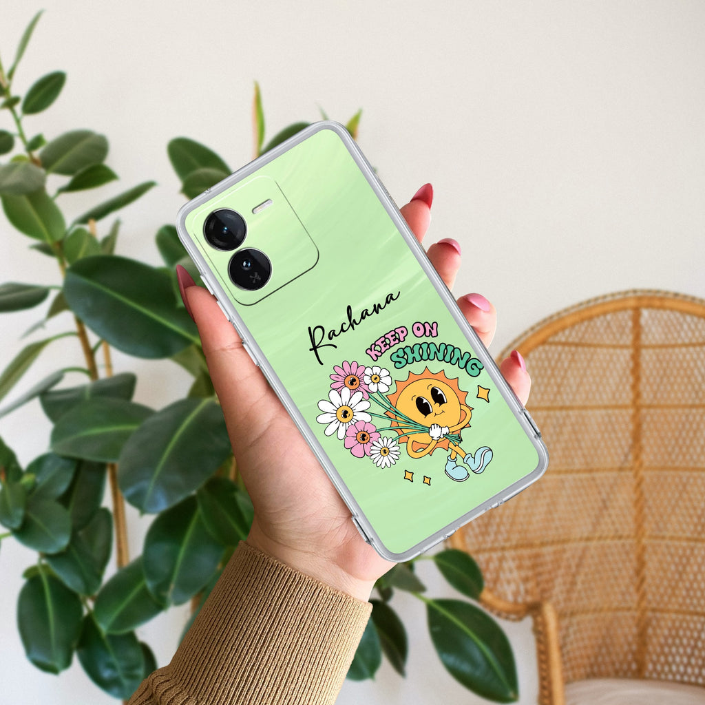 Keep Shining Customize Transparent Silicon Case For iQOO Z9 5G