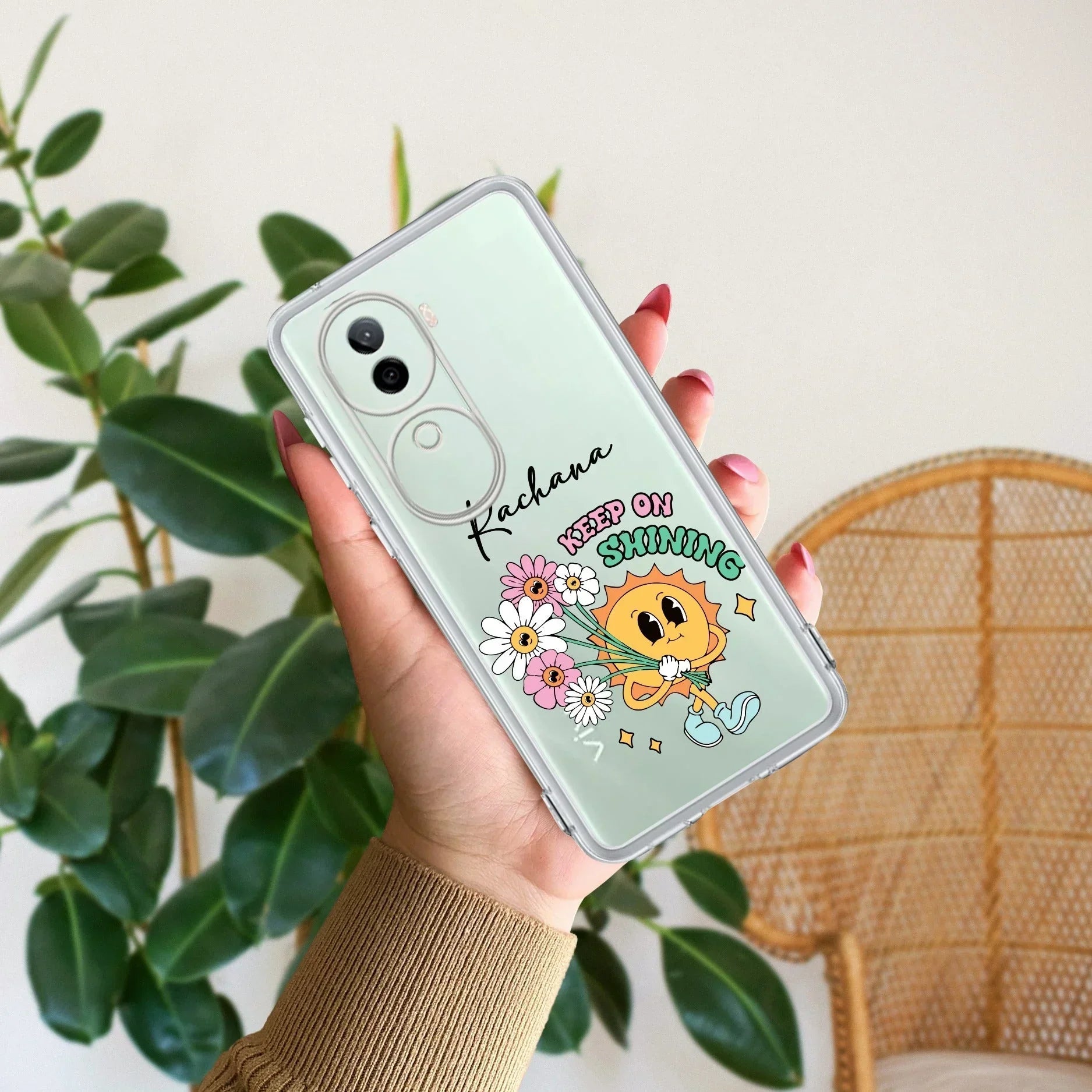 Keep Shining Customize Transparent Silicon Case For Vivo V30 Pro 5G