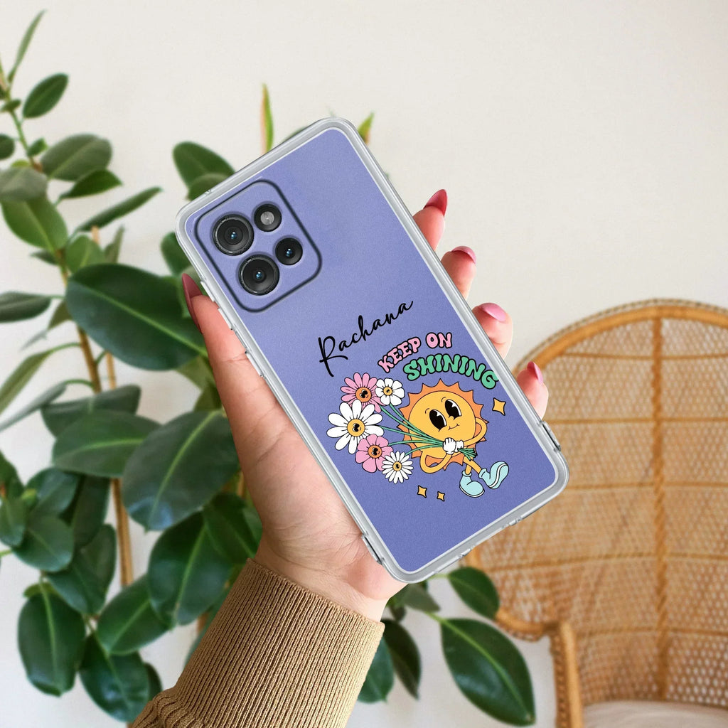 Keep Shining Customize Anti Yellow Case For Motorola Edge 50 Neo