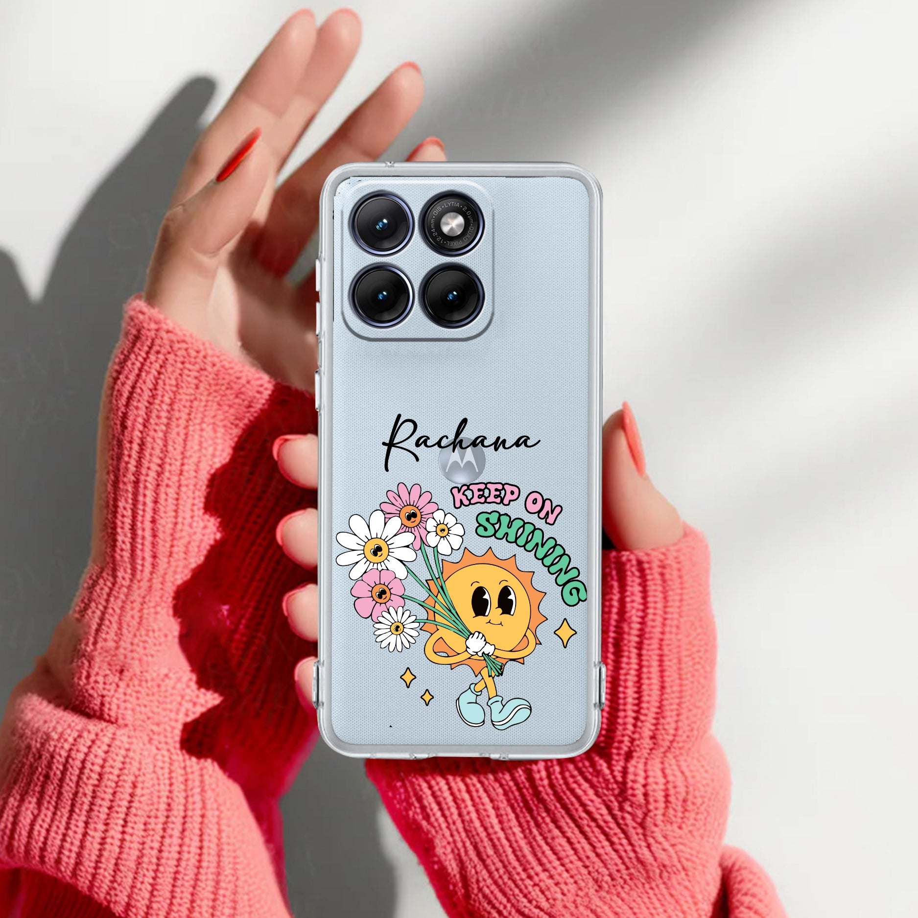 Keep Shining Customize Transparent Silicon Case For Motorola