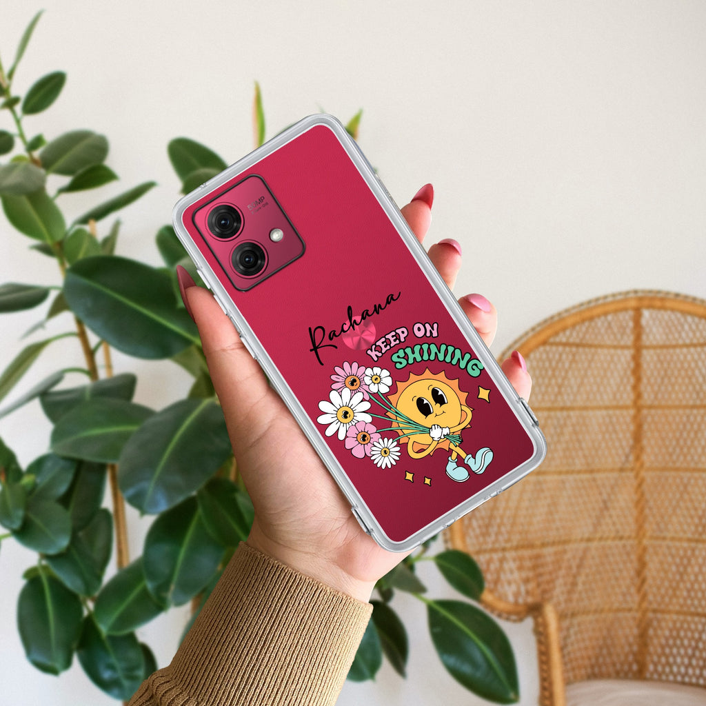 Keep Shining Customize Anti Yellow Case For Motorola G84 5G