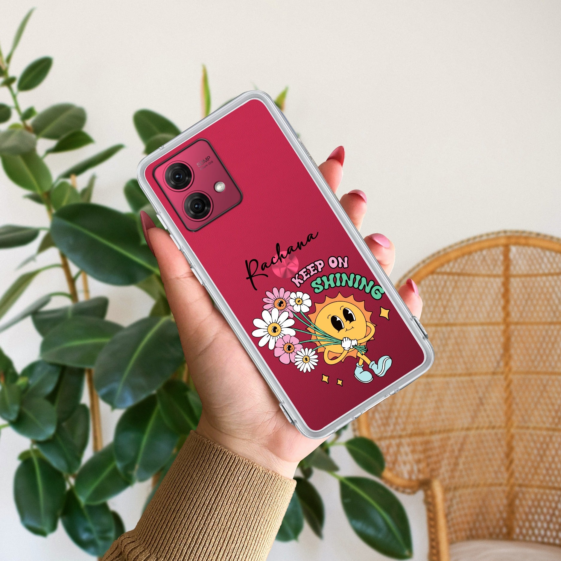 Keep Shining Customize Anti Yellow Case For Motorola G84 5G