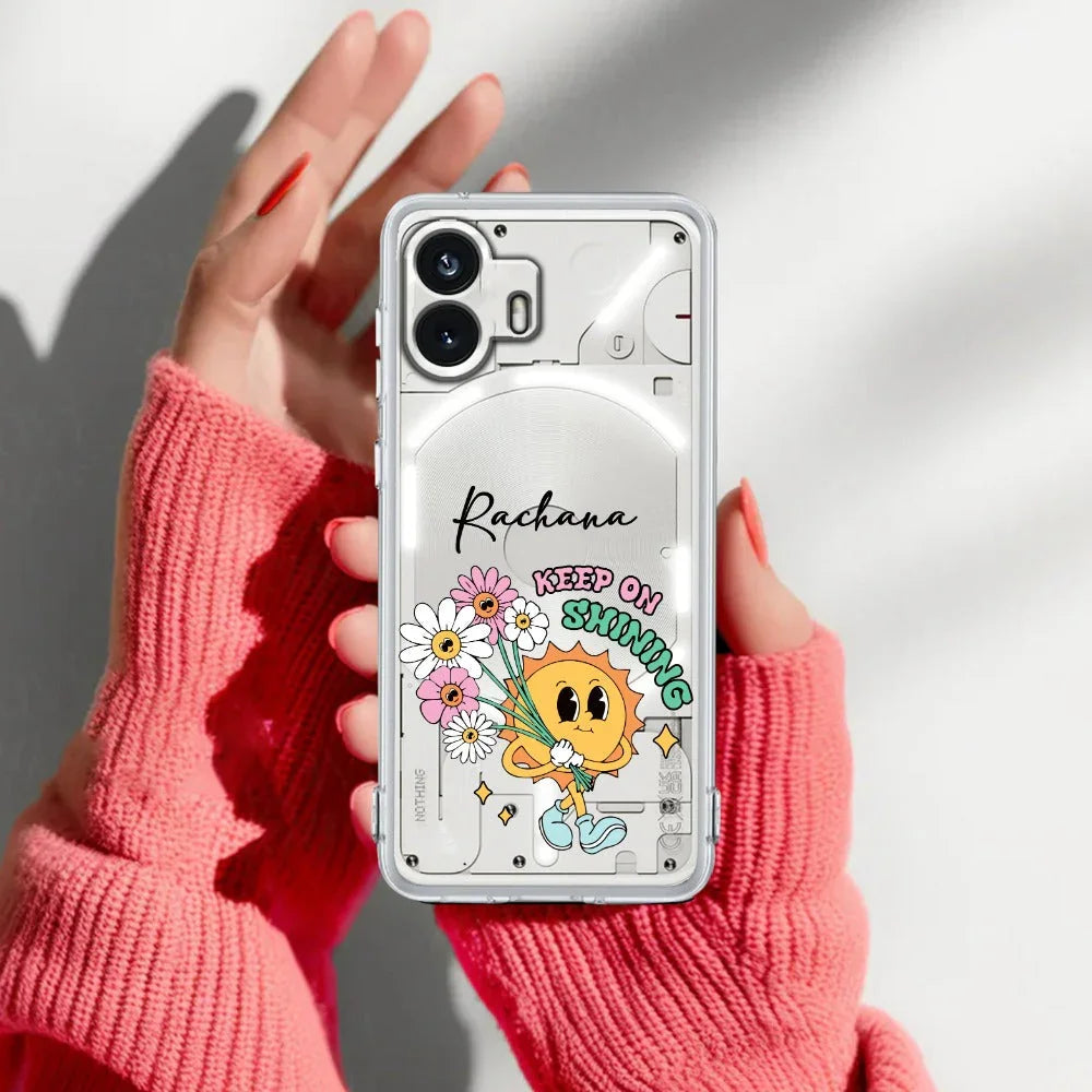 Keep Shining Customize Transparent Silicon Case For Nothing - ShopOnCliQ