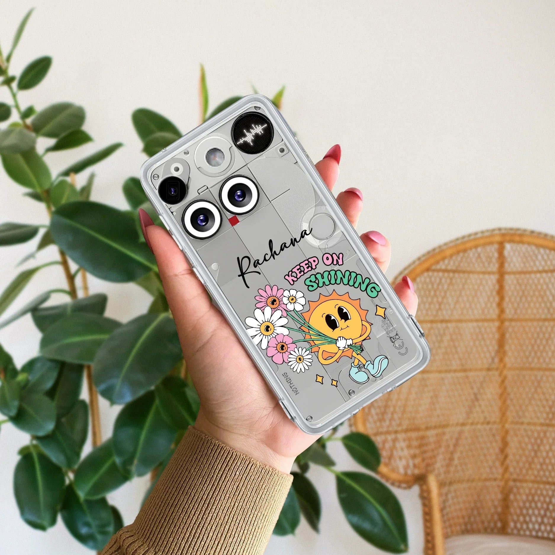 Keep Shining Customize Transparent Silicon Case For Nothing - ShopOnCliQ