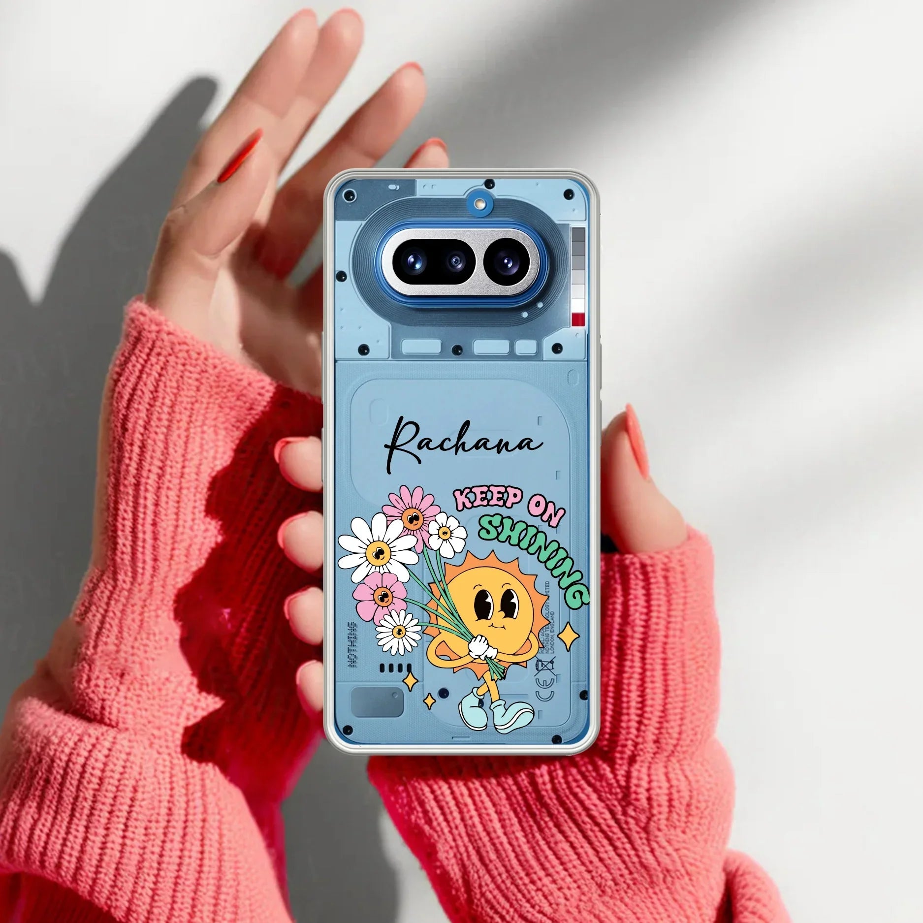 Keep Shining Customize Transparent Silicon Case For Nothing