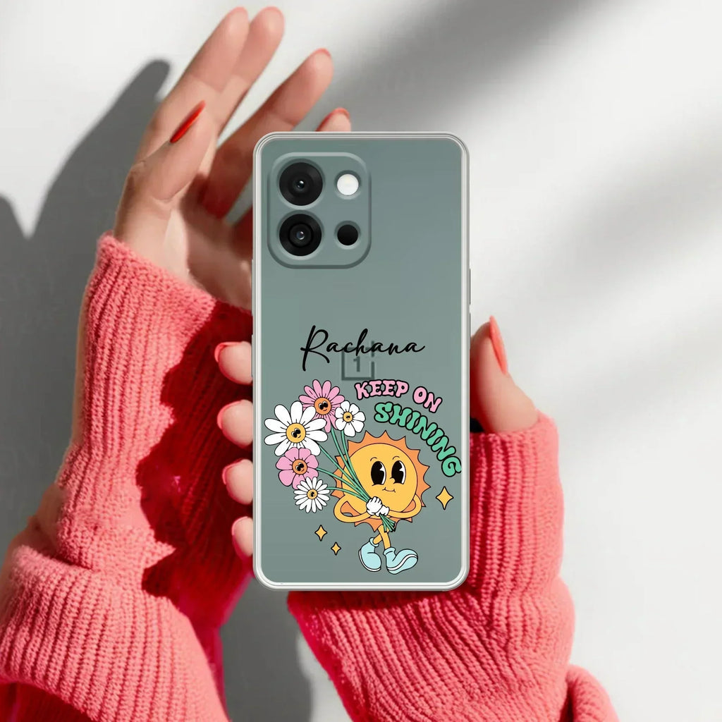 Keep Shining Customize Transparent Silicon Case For OnePlus Nord 5 5G
