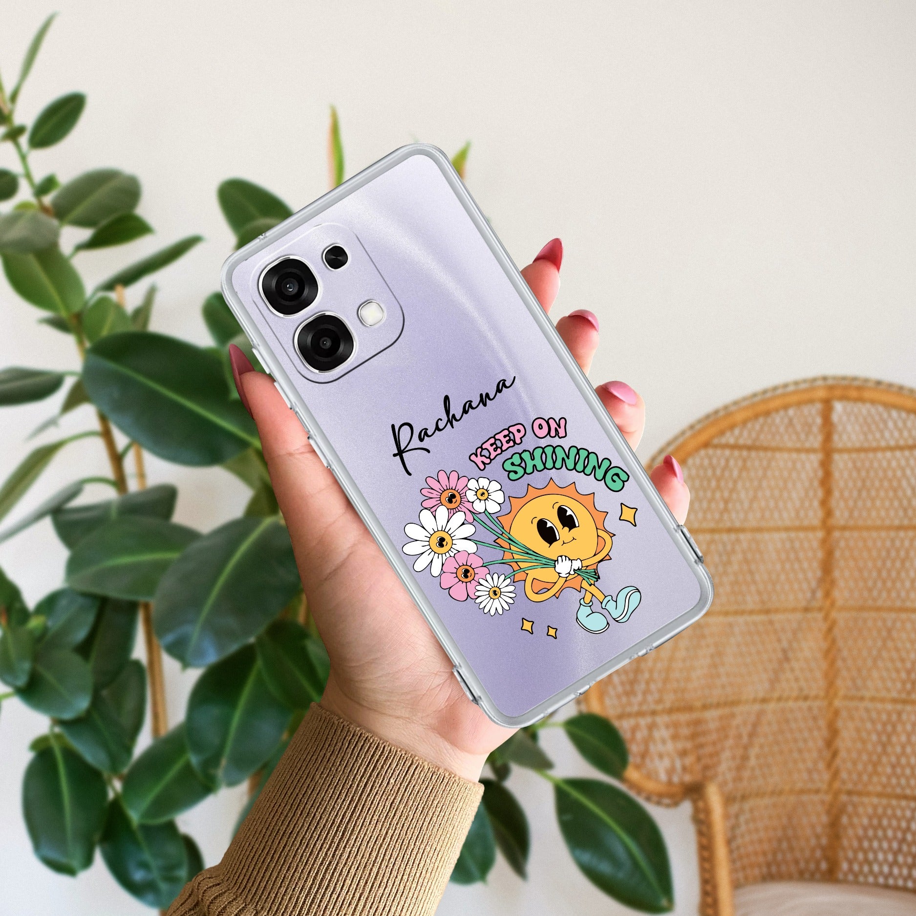 Keep Shining Customize Transparent Silicon Case For Oppo F33 5G