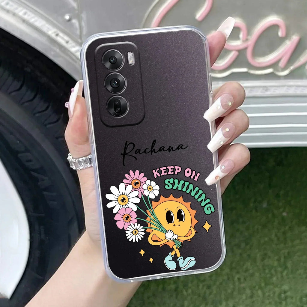 Keep Shining Customize Anti Yellow Case For Oppo Reno 12 Pro 5G